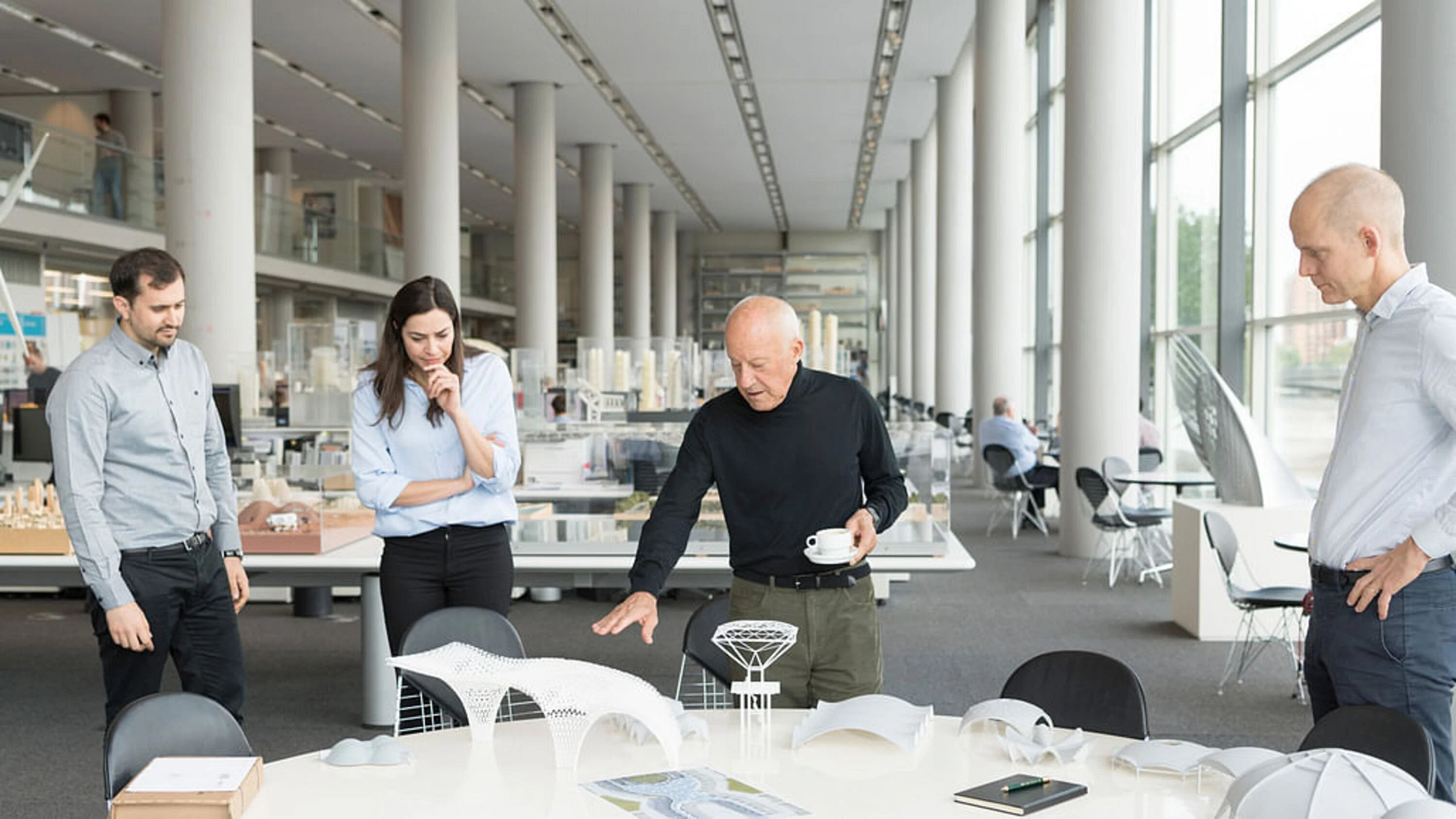 Norman Foster with his Team