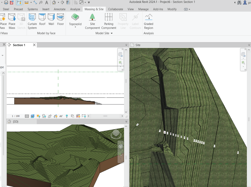 Creation of Topography contours in Revit