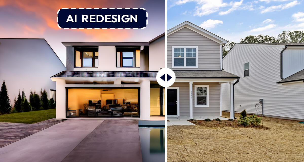 Reimagining facade design aesthetic with AI, before presenting detailed options to clients 