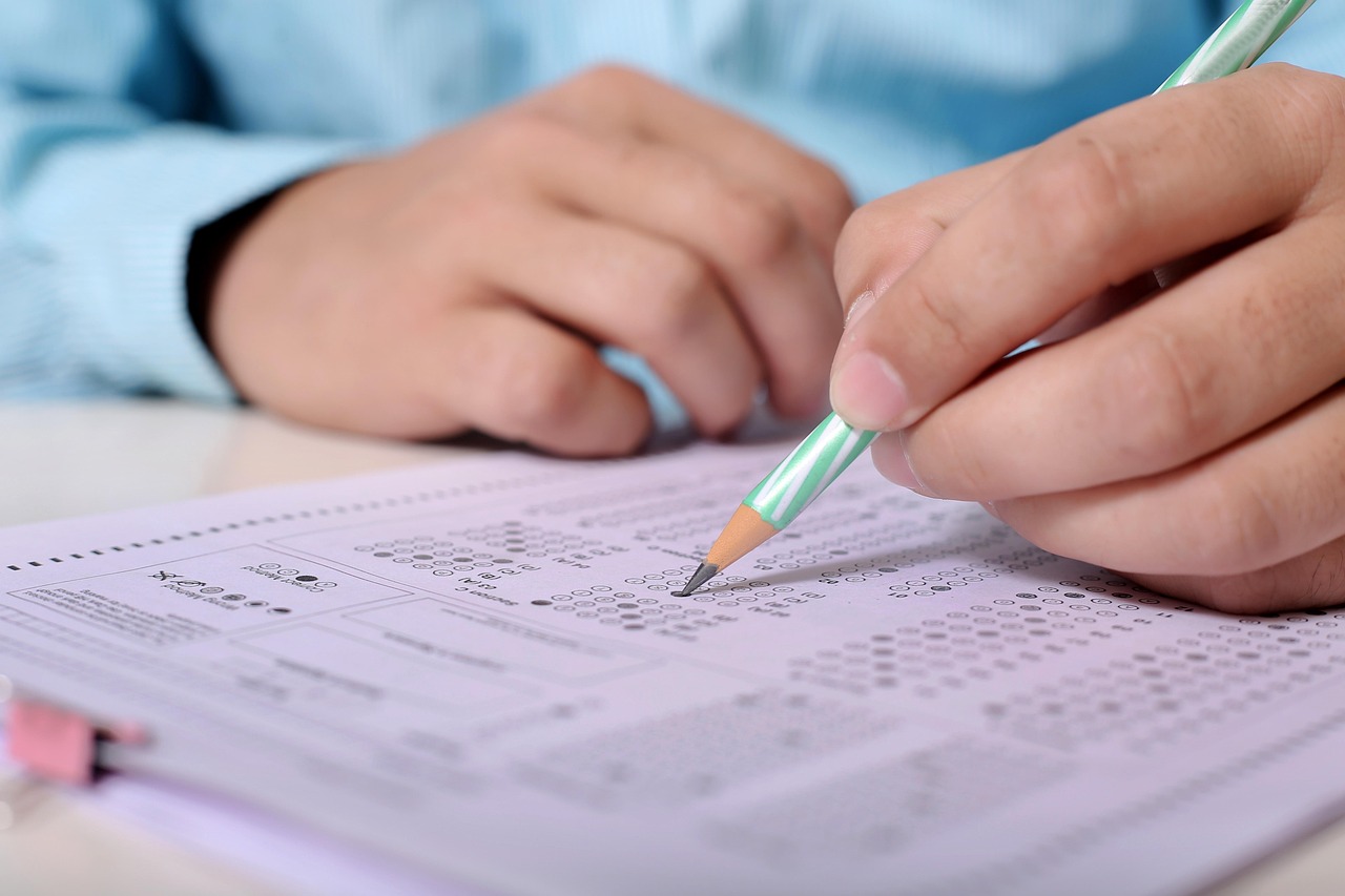 Student giving GATE Exam