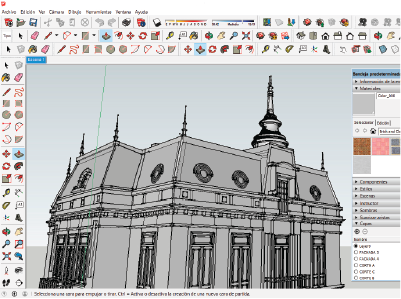 archdaily building model in sketchup 
