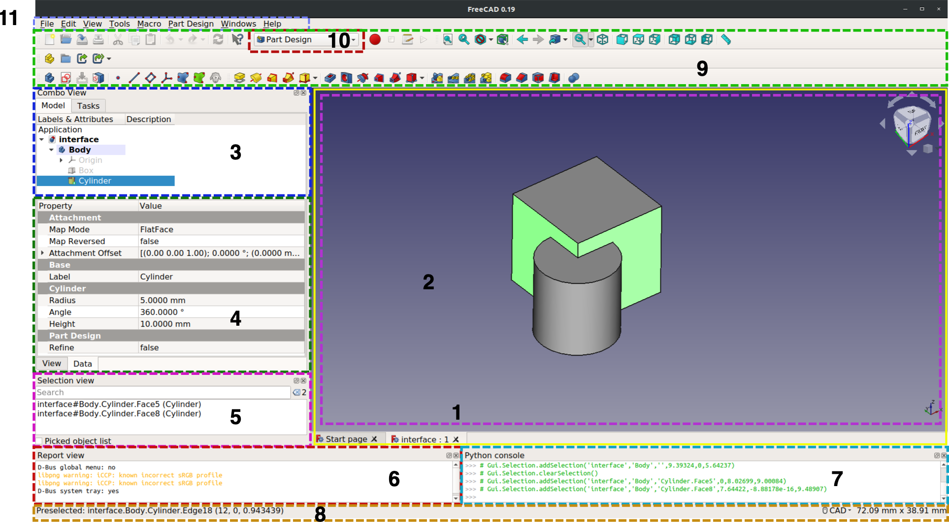 Free CAD Interface
