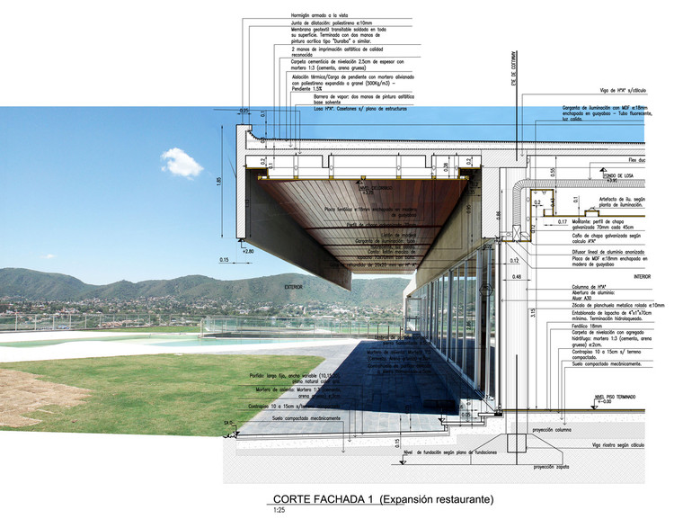Construction detail drawing showing practical and buildable architectural detailing.*