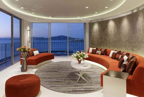Alt text: Circular interior space encouraging social interaction and movement.