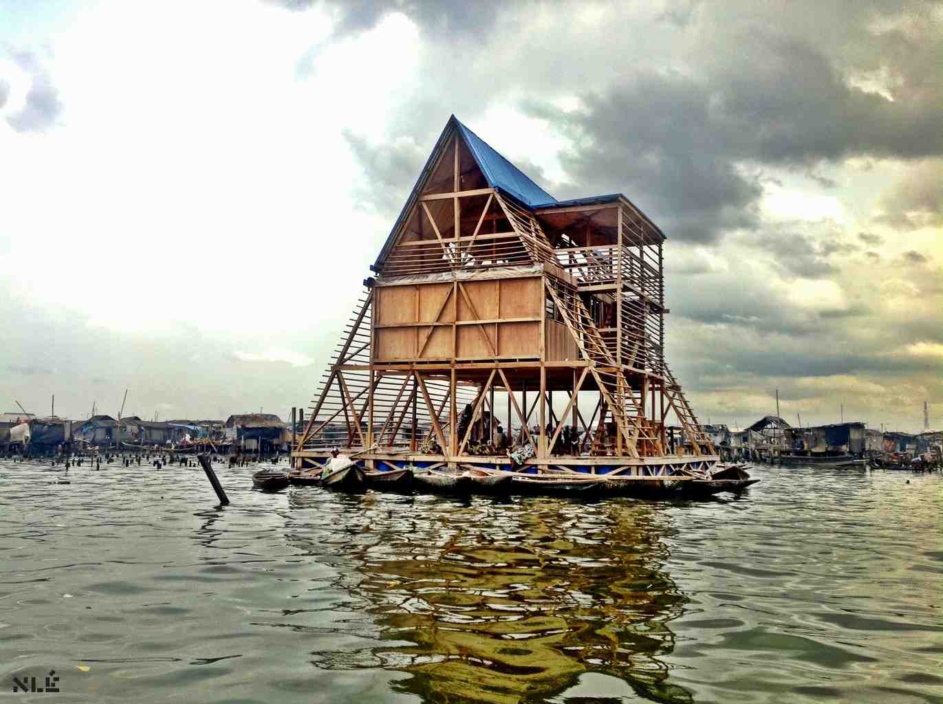 The Makoko Floating school in Nigeria addresses the educational needs of the water-bound community