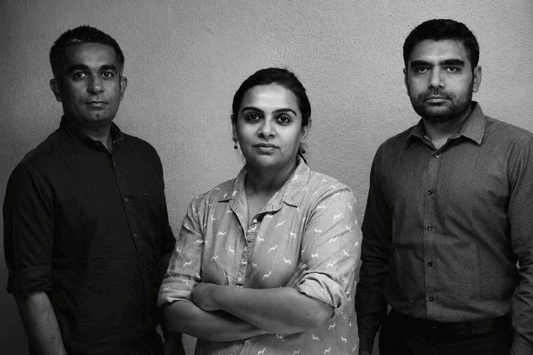 Open Ideas architects Monarch Champaneri, Nilesh Gajera, and Niralee Champaneri leading contemporary multidisciplinary architectural practice.