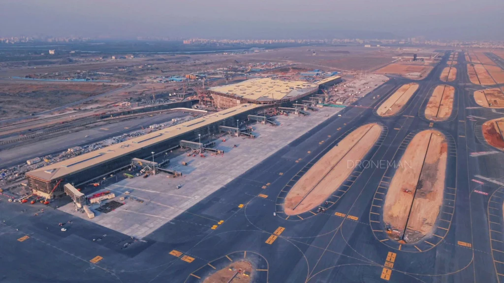 Navi Mumbai International Airport Aerial Shot