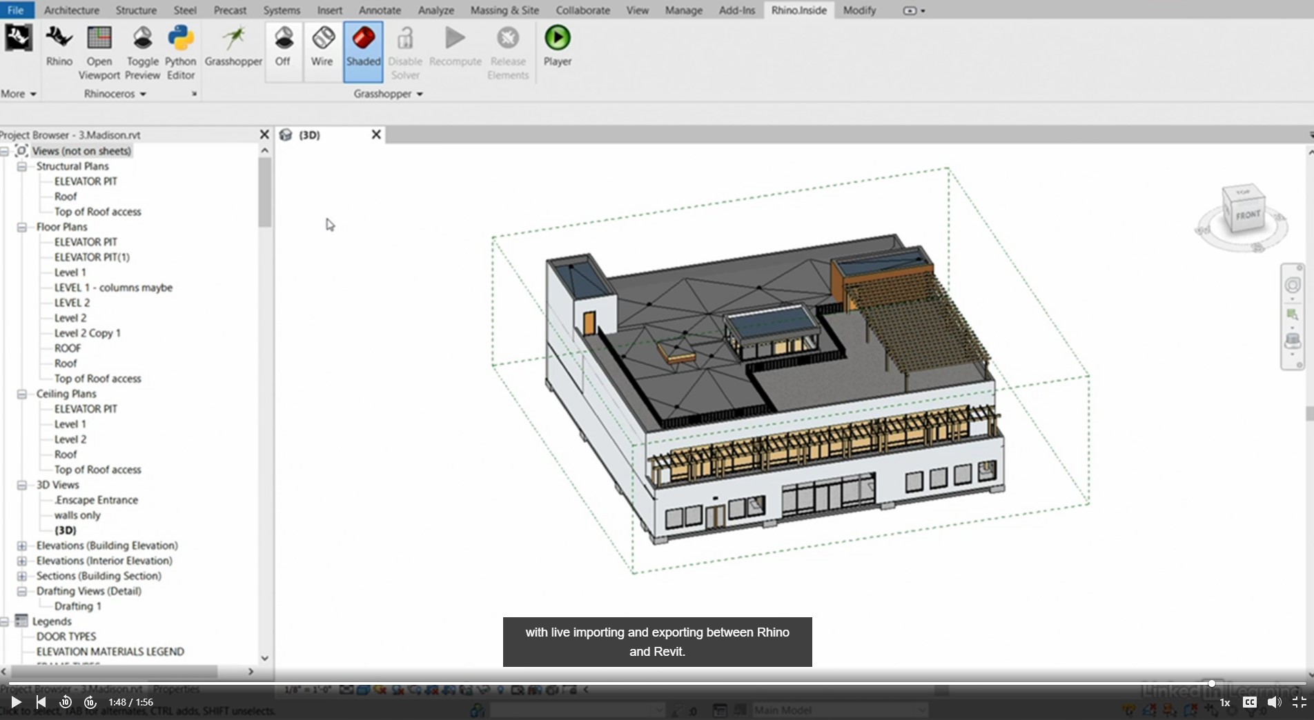 Grasshopper + Rhino, Inside Revit