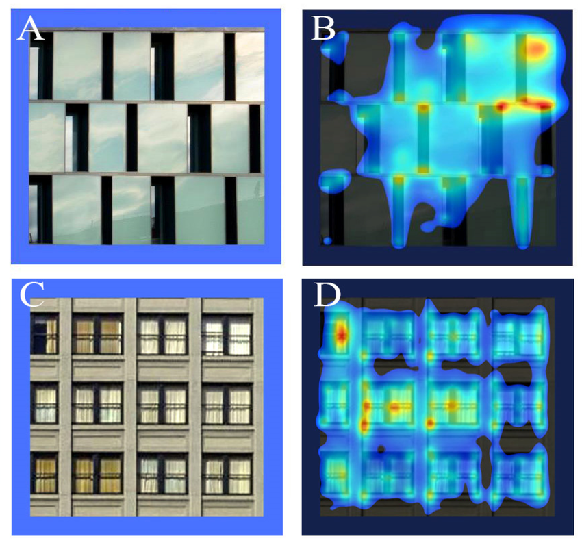 Heat Map Comparision between two different style facades