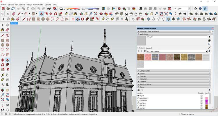 Revit BIM model showing architectural and structural coordination