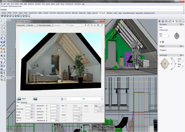 Rhino Interface Skylight modelling