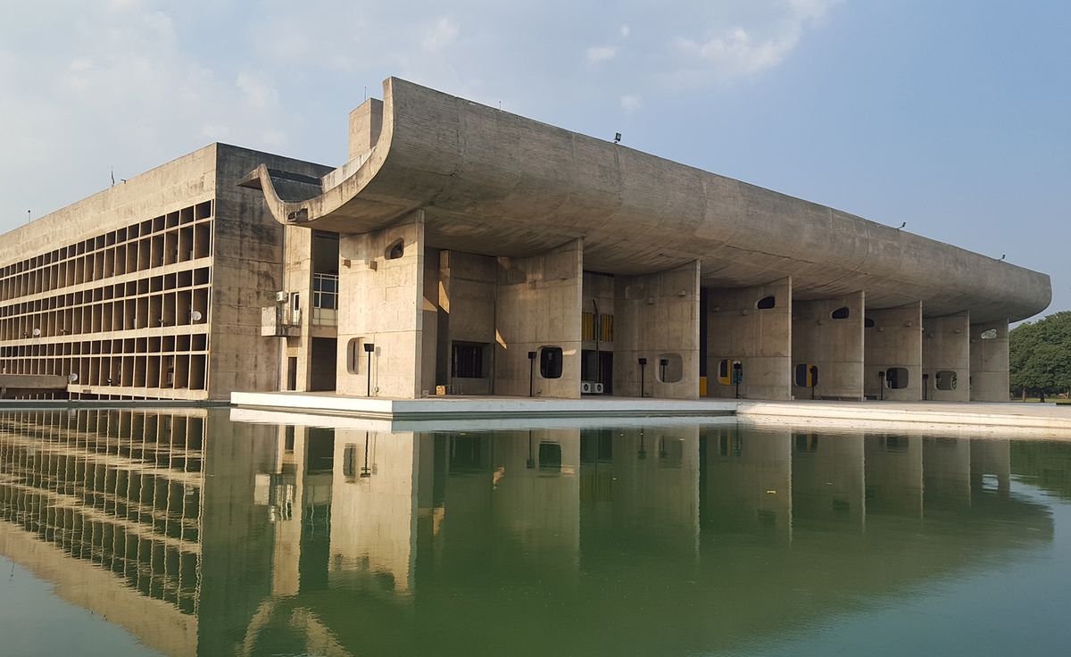 Chandigarh Capitol buildings designed with clean lines and human-scaled spaces for civic use