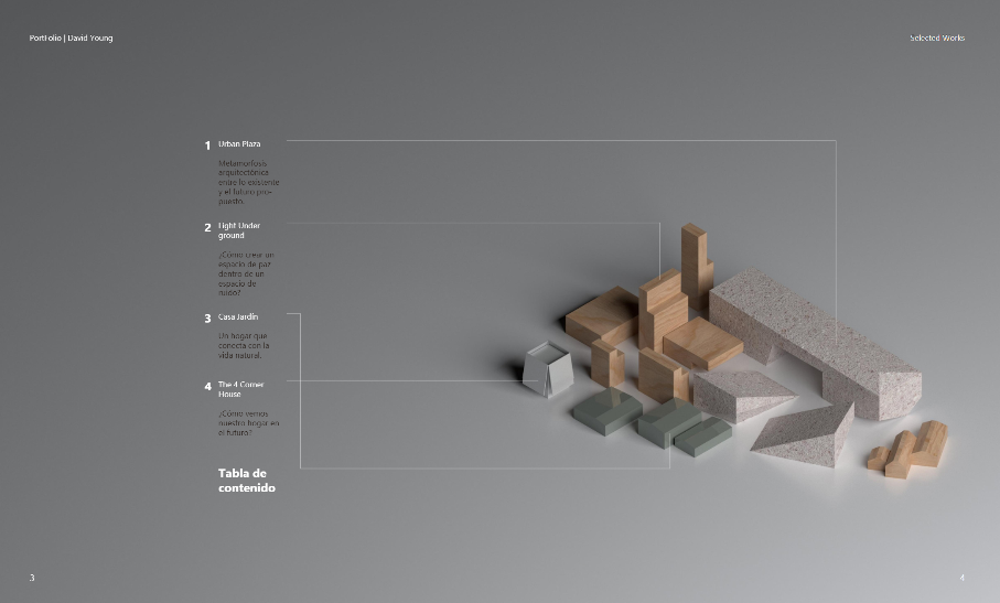 Portfolio Content Page Creatively Displayed
