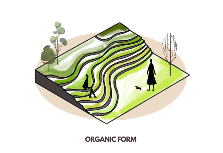 Organic Form Staircase&nbsp;Illustrated