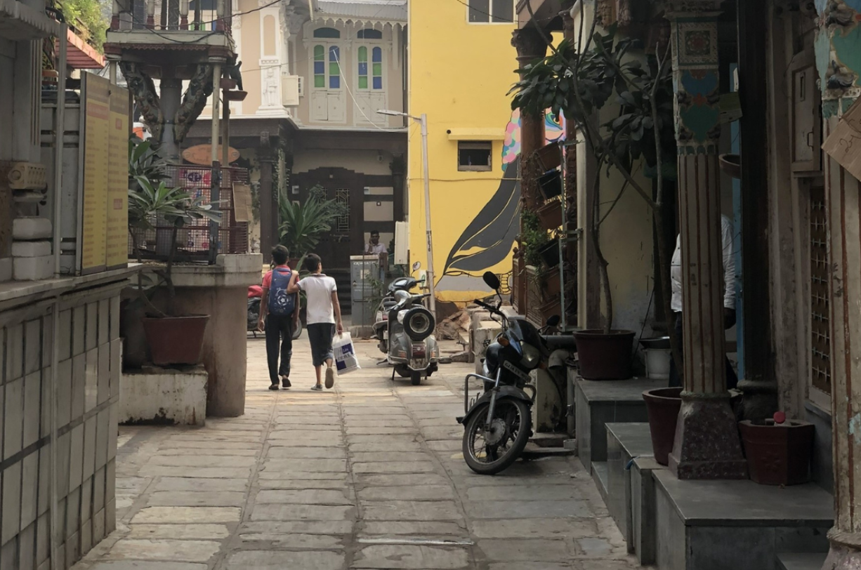 Street View of Pol Houses, Ahmedabad