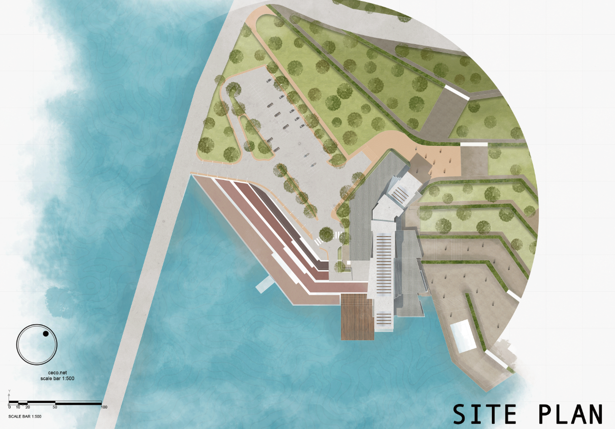Site Plan Render by Kaarwan Visualisation and Rendering Course Learners