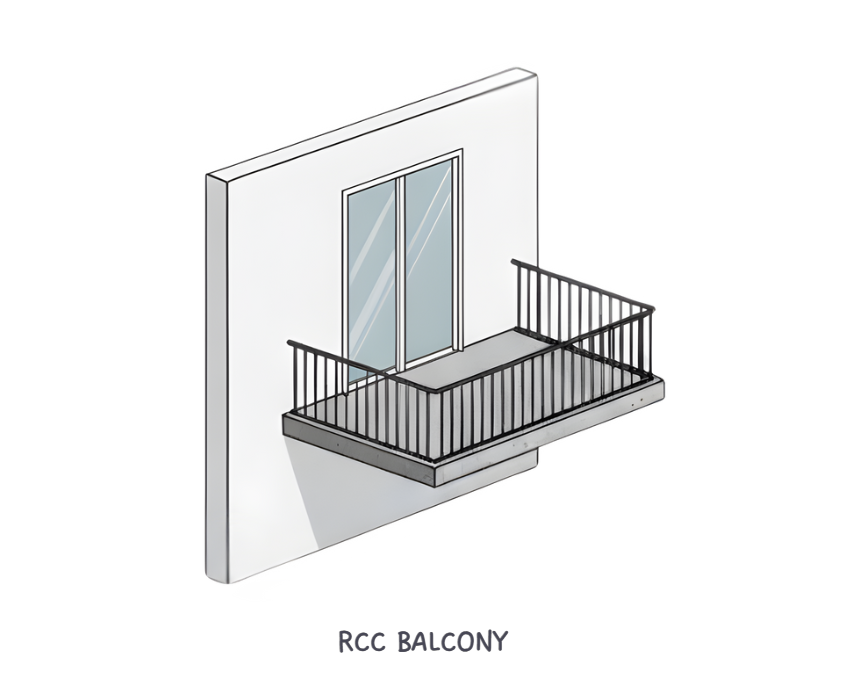 rcc cantilever balcony