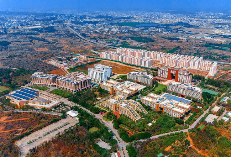 Infosys Pune Aerial View for Solar panel and planning-form Visibility 