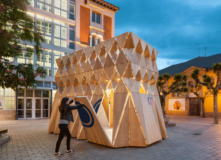 Folded Plate Shell Installation