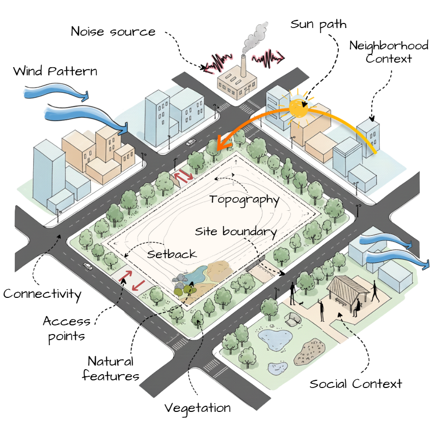 Key terms in Architectural Site Analysis