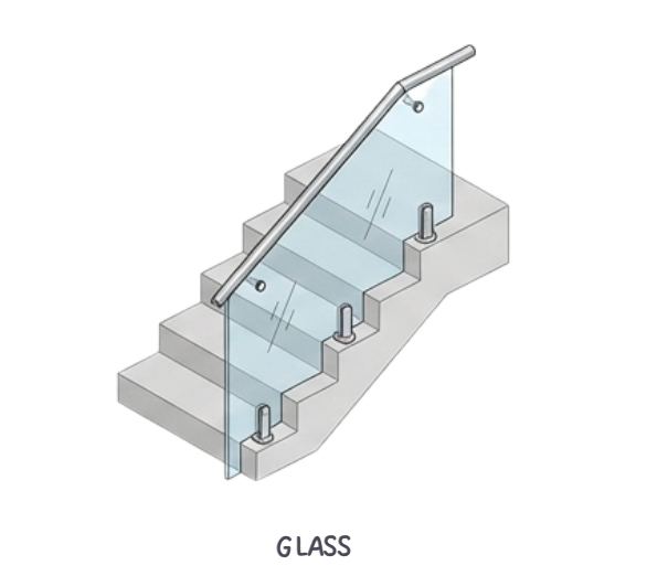 glass railing