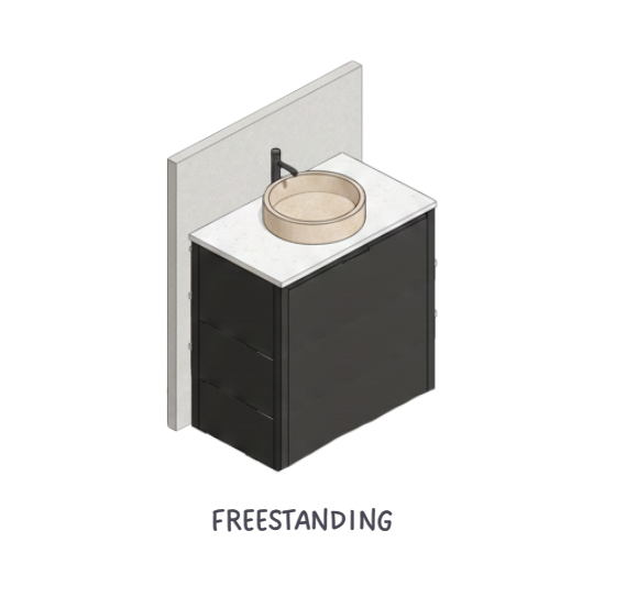 freestanding bathroom sink