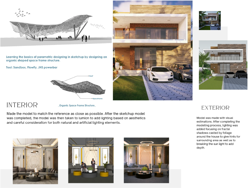 Kaarwan recent learner portfolio from SketchUp and Lumion course