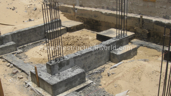 Strap Footing on Site 