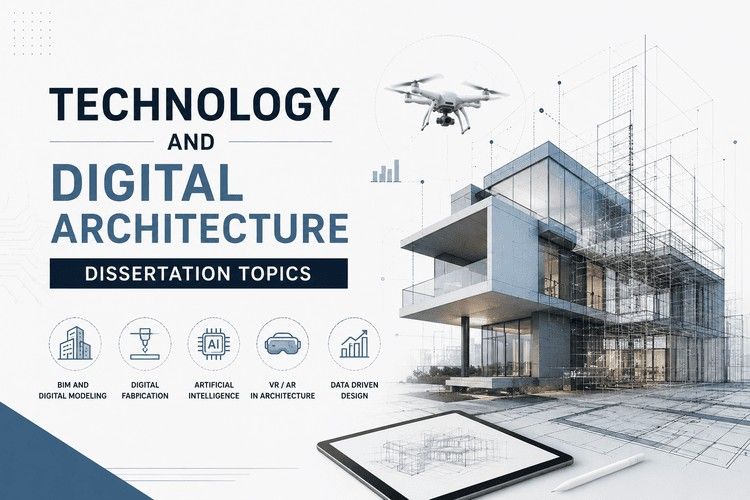 Digital architecture concept featuring BIM modeling, smart building technology, and modern architectural design.