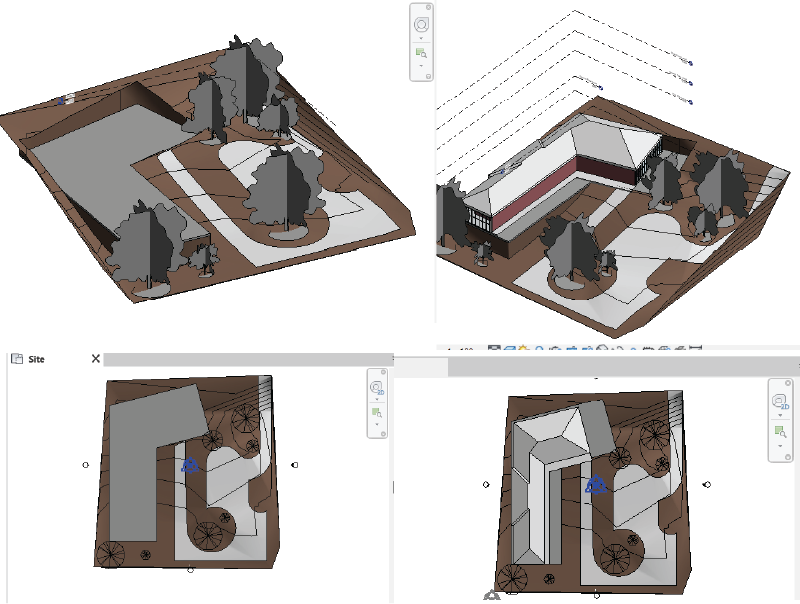 Revit Interfacy working with topography. Image credits Pragya@Kaarwan