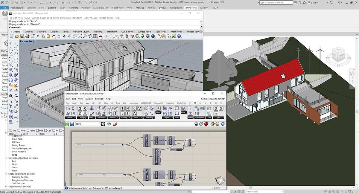 Grasshopper Paired with Revit Model