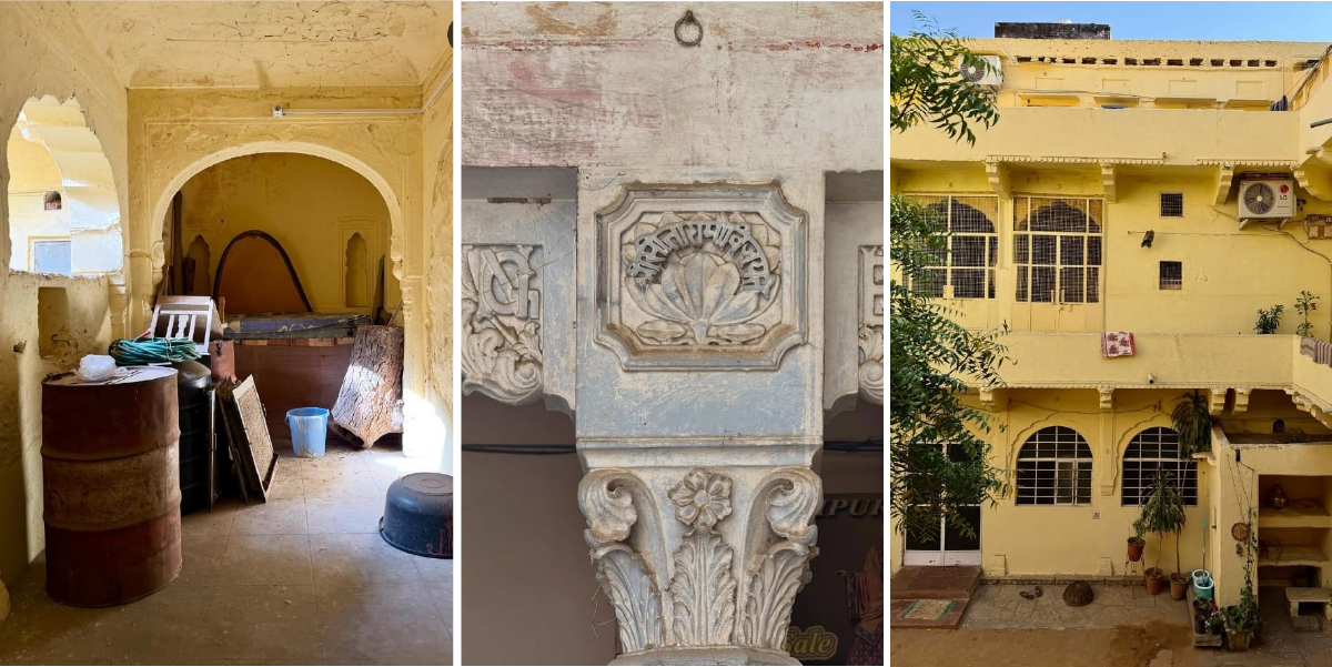 Organic Additions and Changes in Spaces like a granery/storage addition, closing of arches with bricks to create a room, or finding faith carved in coloumns