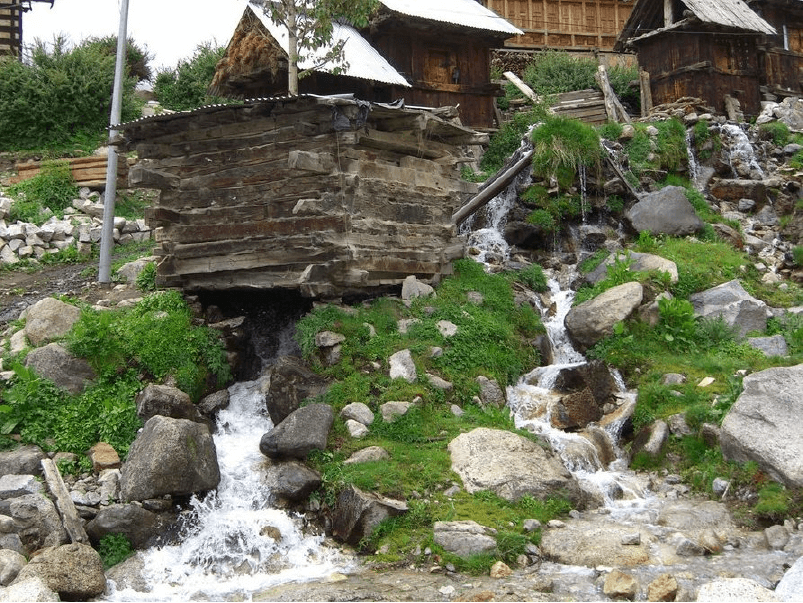 Gharats on water channel