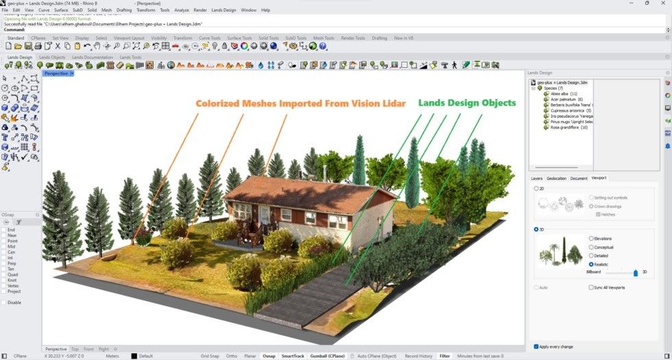 Landscaping in Rhino