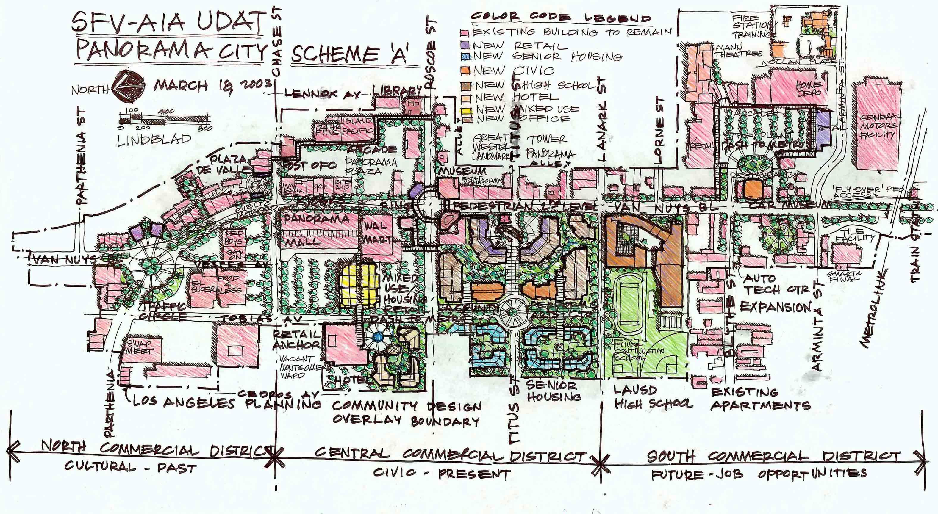 Conceptual Planning Sketch of an area 
