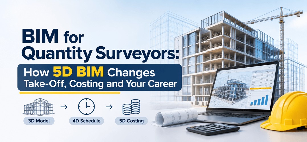 BIM for Quantity Surveyors: How 5D BIM Changes Take-Off, Costing and Your Career