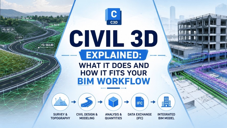 Civil 3D Explained: What It Does and How It Fits Your BIM Workflow