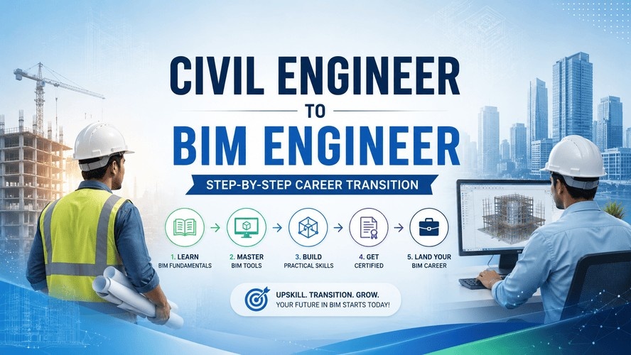 Civil Engineer to BIM Engineer: Step-by-Step Career Transition