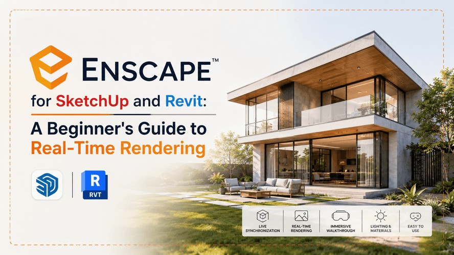 Enscape for SketchUp and Revit: A Beginner's Guide to Real-Time Rendering