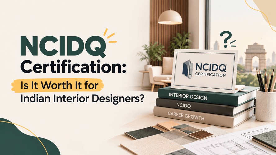 NCIDQ Certification: Is It Worth It for Indian Interior Designers?