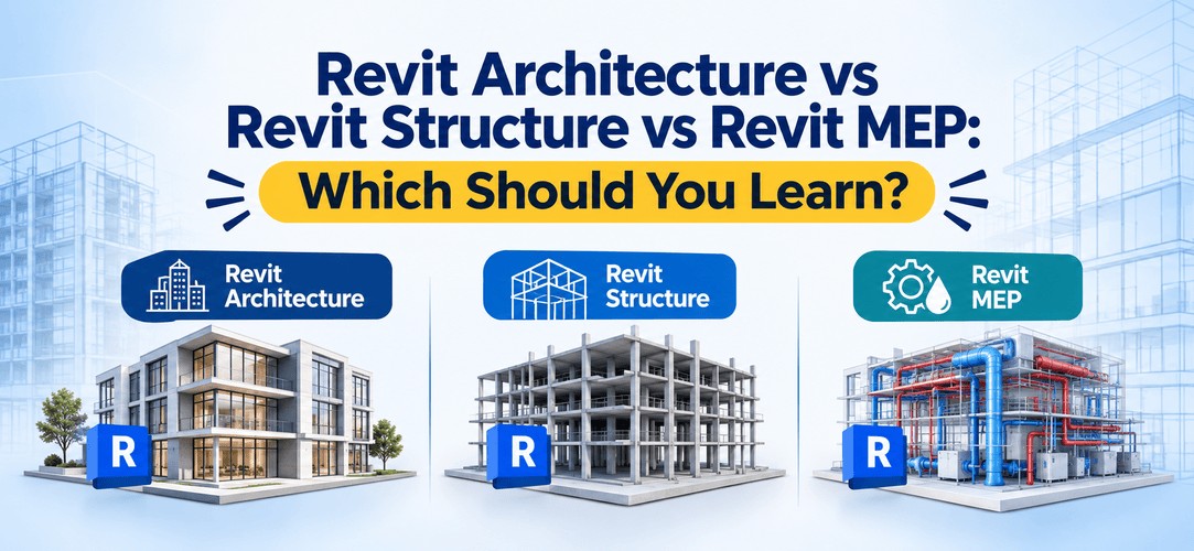 Revit Architecture vs Revit Structure vs Revit MEP: Which Should You Learn?