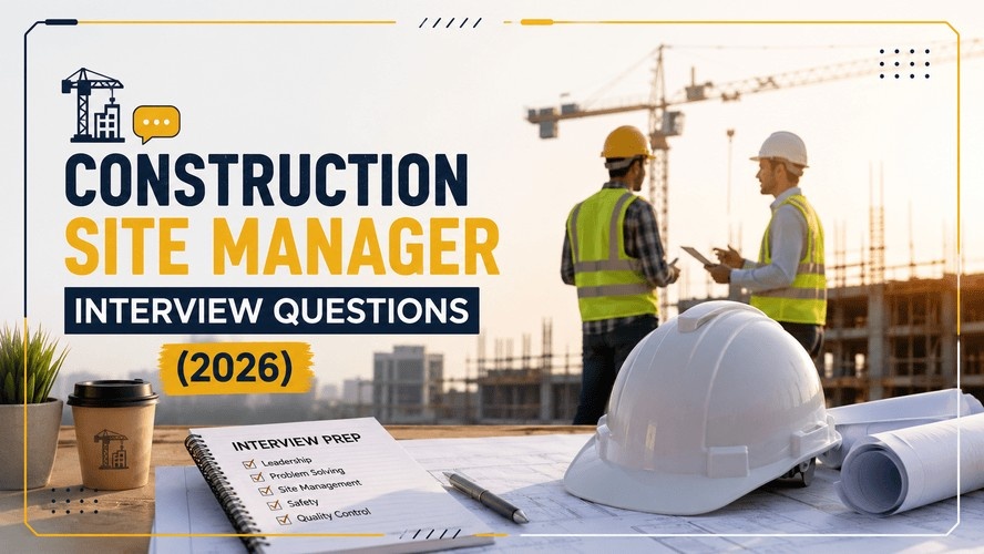 Construction Site Manager Interview Questions (2026)