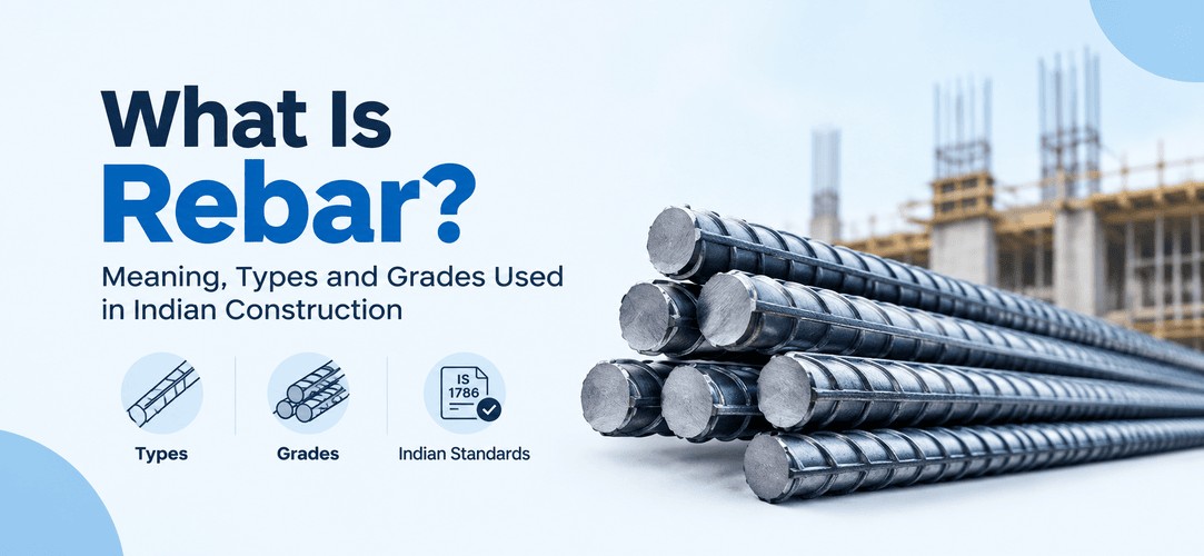 What Is Rebar? Meaning, Types and Grades Used in Indian Construction